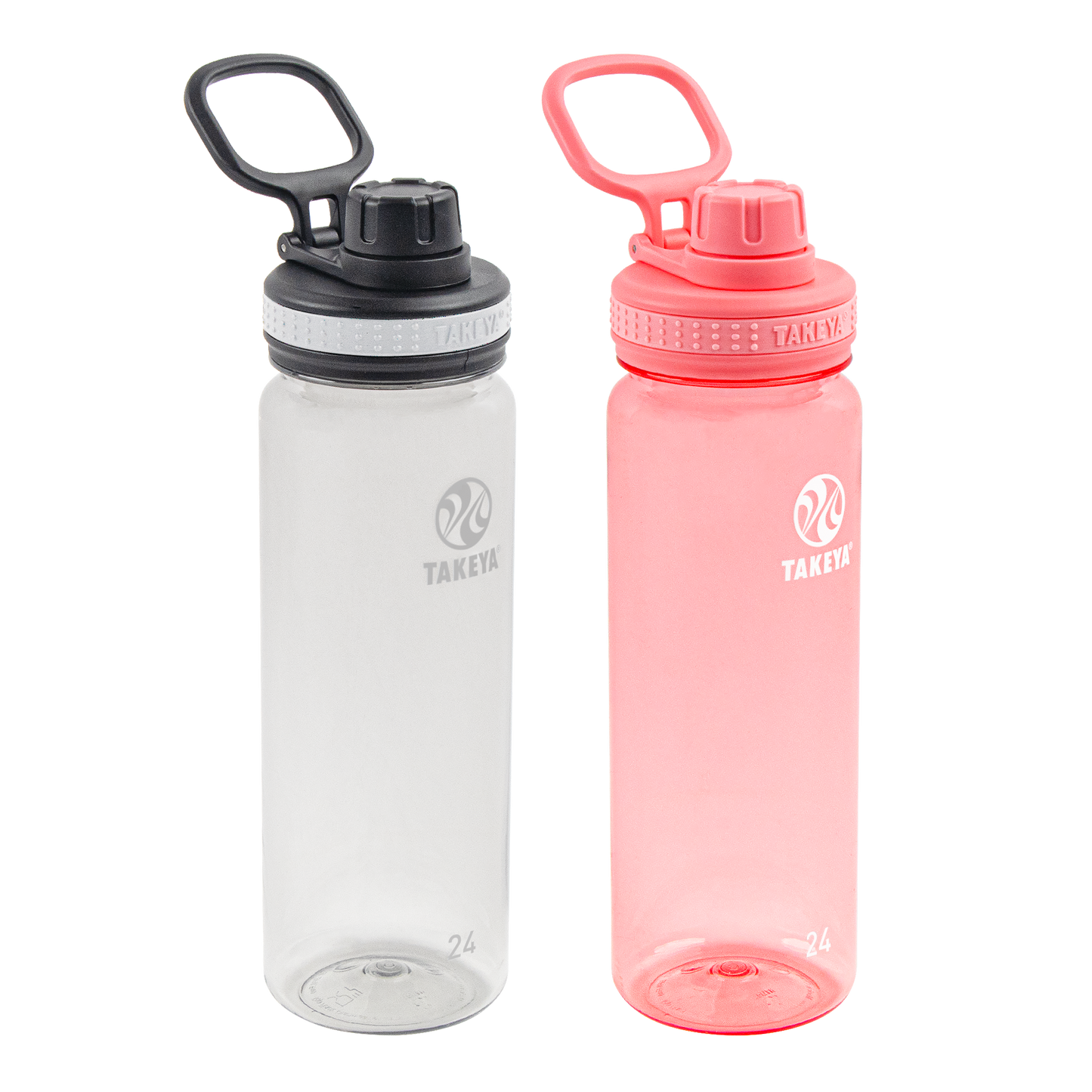 24oz Clear/Flutter Pink